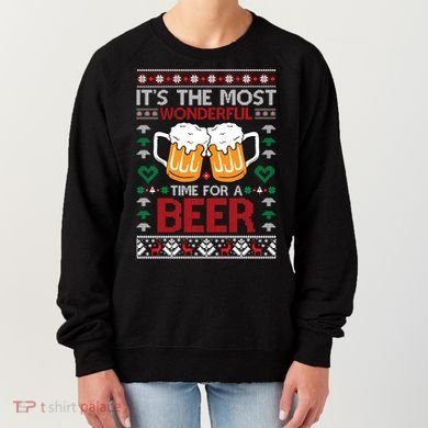Wonderful Time Beer Ugly Christmas Sweaters Gift Women's Sweatshirt