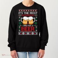 Wonderful Time Beer Ugly Christmas Sweaters Gift Women's Sweatshirt thumb 0