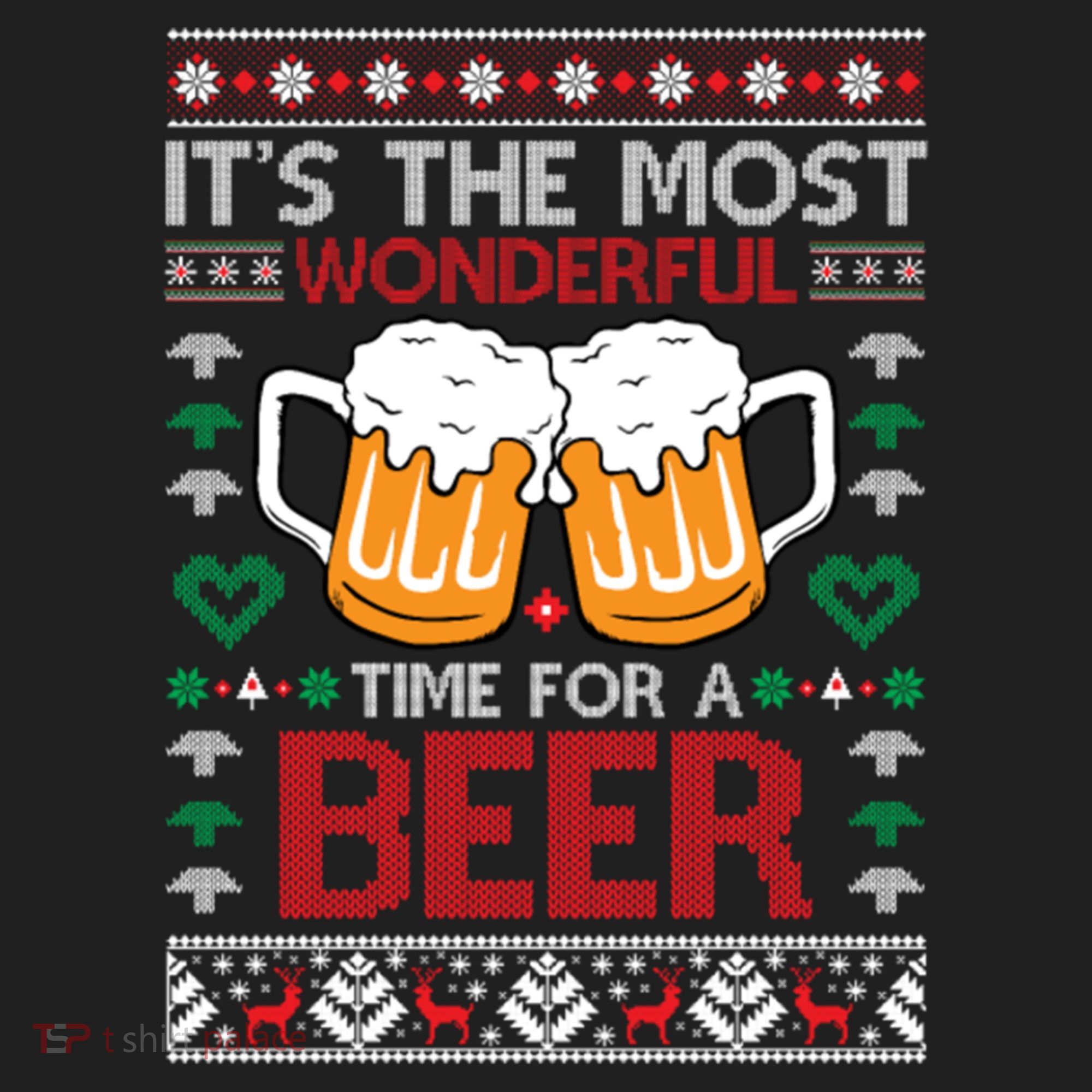 Wonderful Time Beer Ugly Christmas Sweaters Gift Women's Sweatshirt