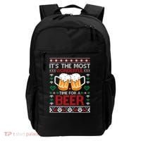 Wonderful Time Beer Ugly Christmas Sweaters Gift Backpack thumb 0