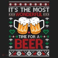 Wonderful Time Beer Ugly Christmas Sweaters Gift Hat thumb 2