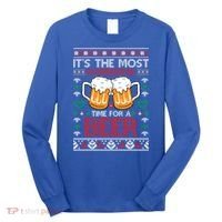 Wonderful Time Beer Ugly Christmas Sweaters Gift Long Sleeve Shirt thumb 0