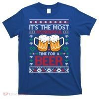 Wonderful Time Beer Ugly Christmas Sweaters Gift T-Shirt thumb 0