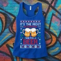 Wonderful Time Beer Ugly Christmas Sweaters Gift Women's Tank Top thumb 3