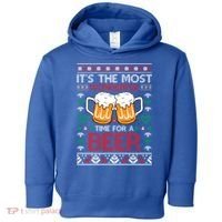 Wonderful Time Beer Ugly Christmas Sweaters Gift Toddler Hoodie thumb 0