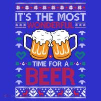 Wonderful Time Beer Ugly Christmas Sweaters Gift Toddler T-Shirt thumb 4