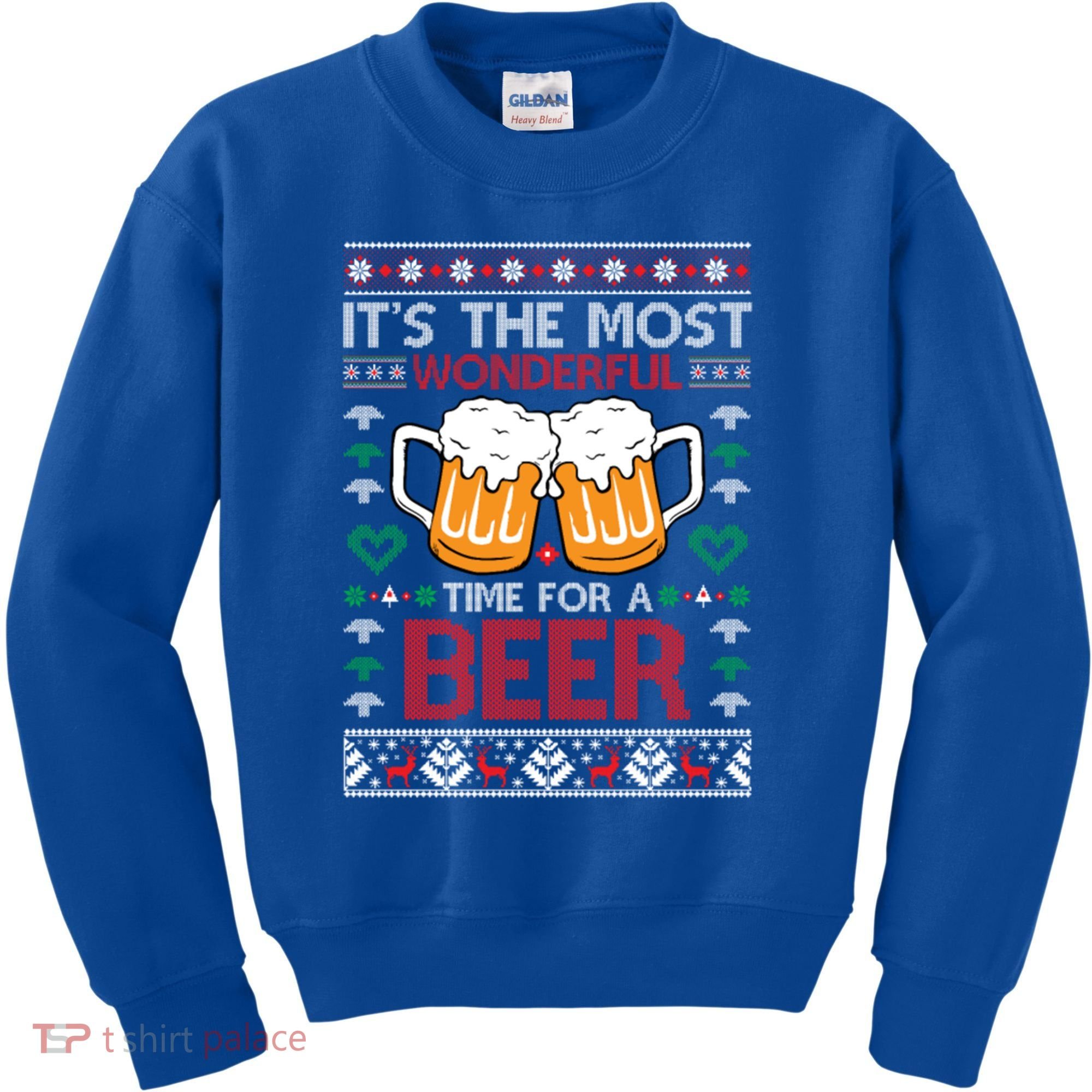 Wonderful Time Beer Ugly Christmas Sweaters Gift Kids Sweatshirt