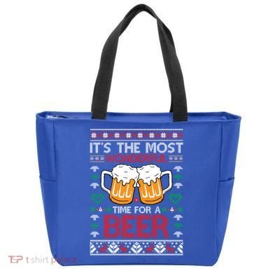 Wonderful Time Beer Ugly Christmas Sweaters Gift Tote Bag