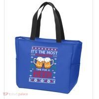 Wonderful Time Beer Ugly Christmas Sweaters Gift Tote Bag thumb 3