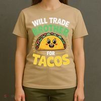 Will Trade Brother For Tacos T-Shirt thumb 4