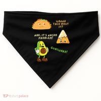 Wanna Taco Bout It Nacho Problem Avocado Lover & GuacamoleCap USA-Made Doggie Bandana thumb 0