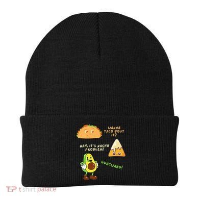 Wanna Taco Bout It Nacho Problem Avocado Lover & GuacamoleCap Beanie