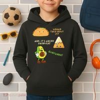 Wanna Taco Bout It Nacho Problem Avocado Lover & GuacamoleCap Kids Hoodie thumb 2