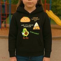 Wanna Taco Bout It Nacho Problem Avocado Lover & GuacamoleCap Kids Hoodie thumb 3
