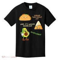 Wanna Taco Bout It Nacho Problem Avocado Lover & GuacamoleCap Kids T-Shirt thumb 0