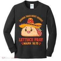 Wanna Taco Bout Jesus Cinco De Mayo Christian Kids Long Sleeve Shirt thumb 0