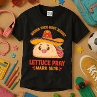 Wanna Taco Bout Jesus Cinco De Mayo Christian Kids T-Shirt thumb 3