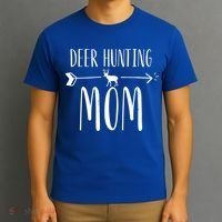 White Tailed Buck Or Elk Cute 'S Deer Hunting Mom Gift T-Shirt thumb 3