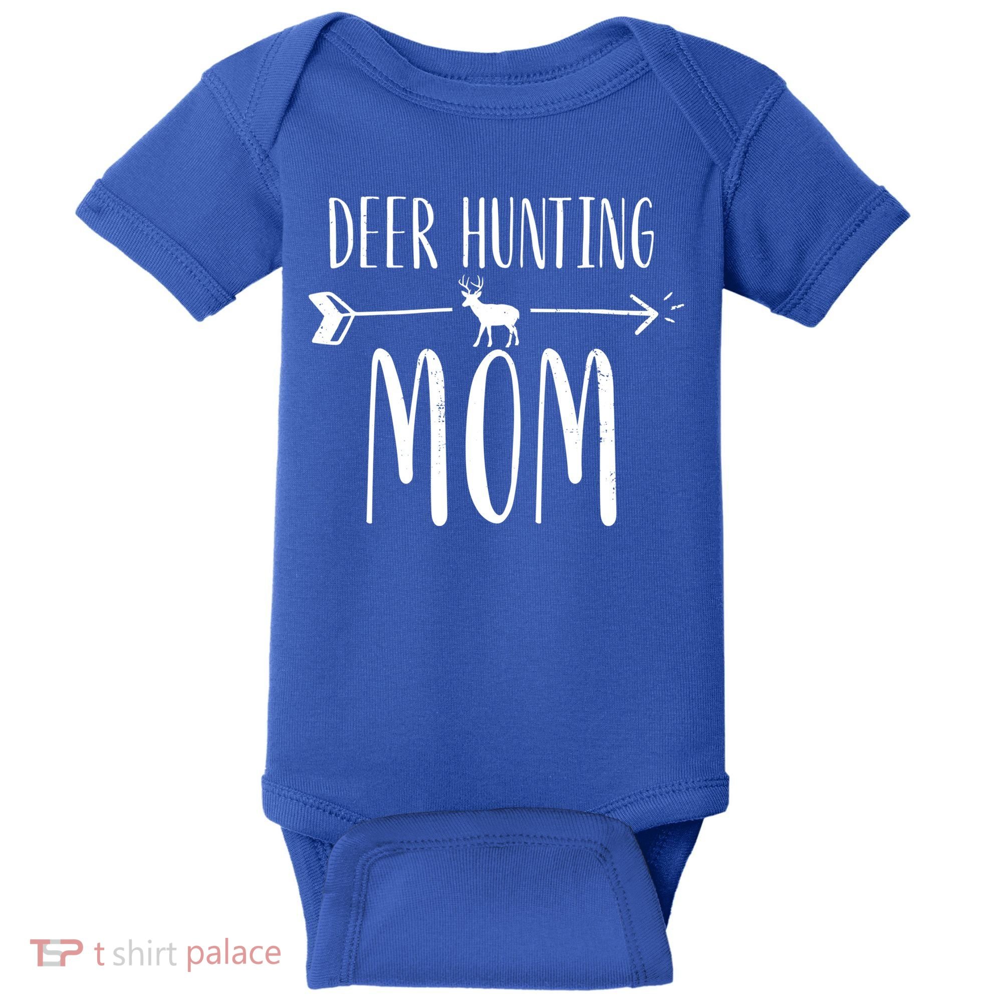 White Tailed Buck Or Elk Cute 'S Deer Hunting Mom Gift Baby Bodysuit