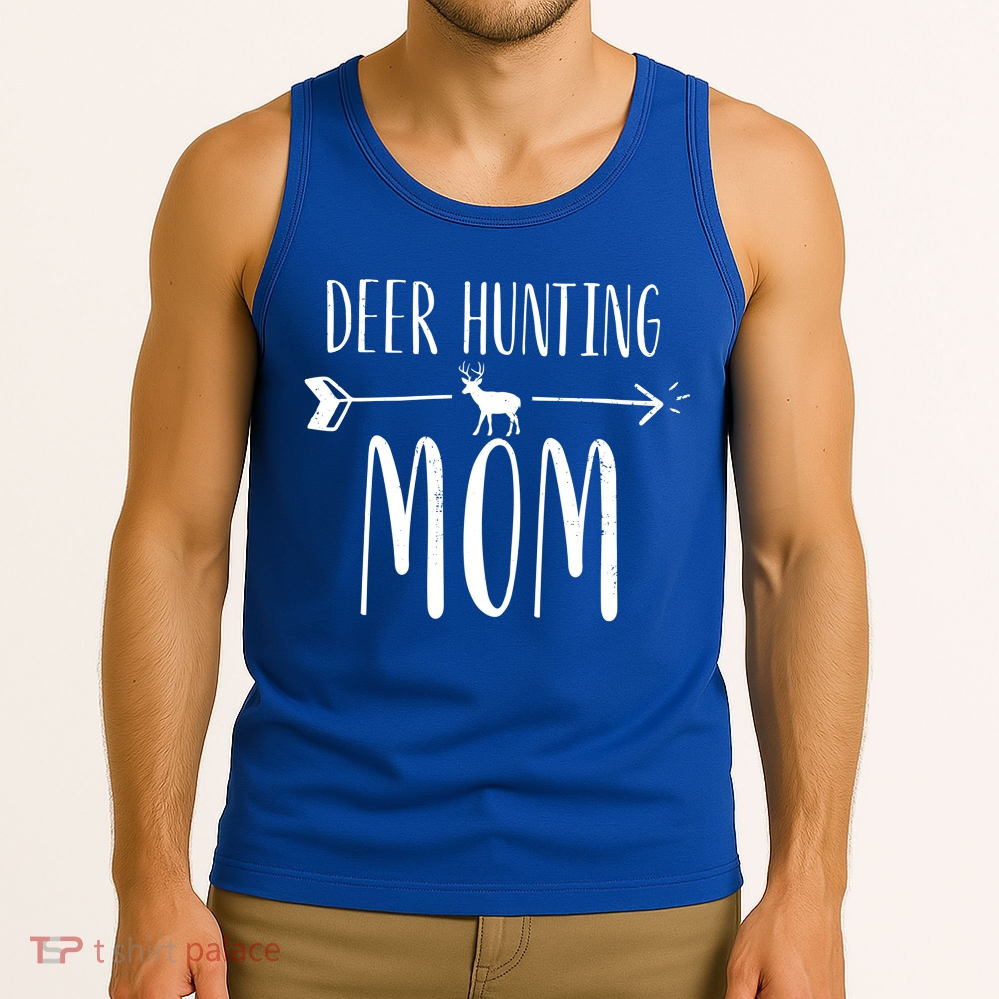 White Tailed Buck Or Elk Cute 'S Deer Hunting Mom Gift Tank Top