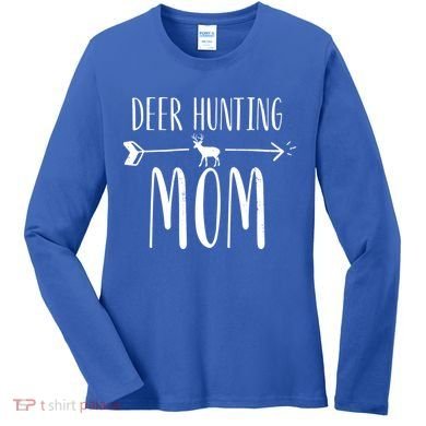 White Tailed Buck Or Elk Cute 'S Deer Hunting Mom Gift Women's Long Sleeve Shirt