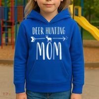 White Tailed Buck Or Elk Cute 'S Deer Hunting Mom Gift Kids Hoodie thumb 3
