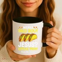 Wanna Taco Bout Jesus Lettuce Pray Mark 1615 Cinco De Mayo Coffee Mug thumb 3