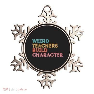 Weird Teachers Build Character Teachers Retro Vintage Ornament