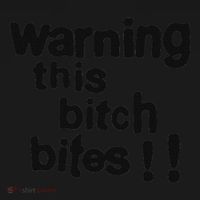Warning This Bitch Bites Tie Dye Hoodie thumb 2
