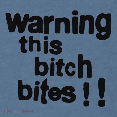 Warning This Bitch Bites Comfort Colors Garment-Dyed Hooded Sweatshirt