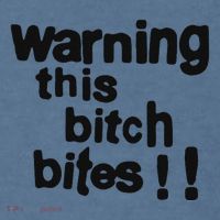 Warning This Bitch Bites Comfort Colors Garment-Dyed Hooded Sweatshirt thumb 2