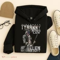 When Tyranny Becomes Law Rebellion Becomes Duty (On Back) Hoodie thumb 4