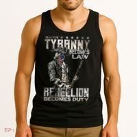 When Tyranny Becomes Law Rebellion Becomes Duty (On Back) Tank Top thumb 3