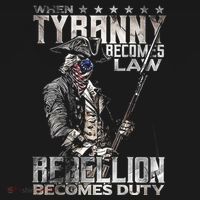 When Tyranny Becomes Law Rebellion Becomes Duty (On Back) Kids Sweatshirt thumb 2