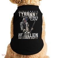 When Tyranny Becomes Law Rebellion Becomes Duty (On Back) Doggie Tank thumb 0