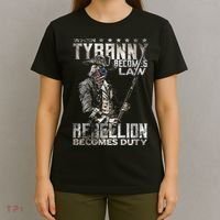 When Tyranny Becomes Law Rebellion Becomes Duty (On Back) T-Shirt thumb 4