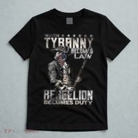 When Tyranny Becomes Law Rebellion Becomes Duty (On Back) T-Shirt thumb 5