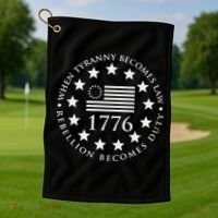 When tyranny becomes law rebellion becomes duty Golf Towel thumb 1