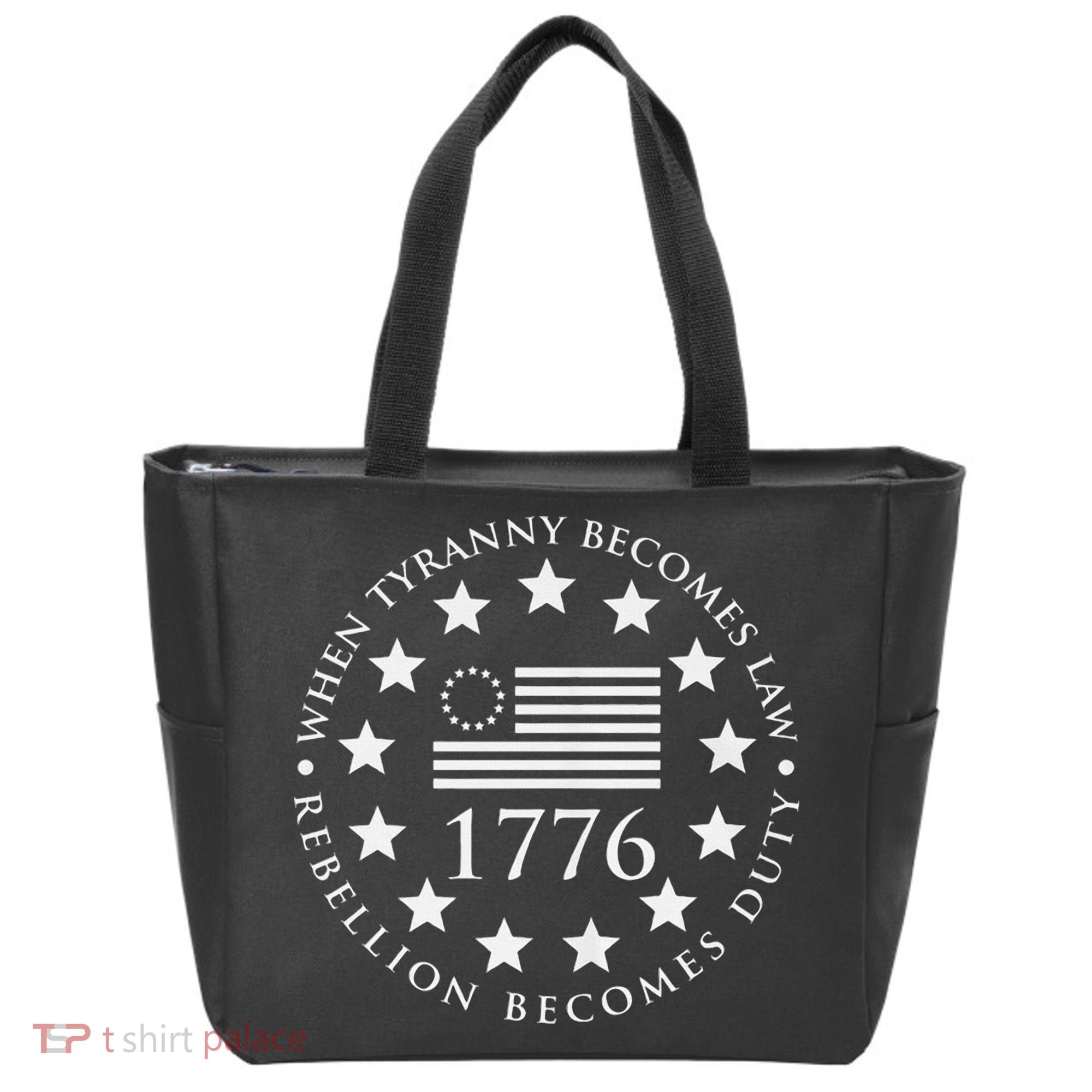When tyranny becomes law rebellion becomes duty Tote Bag