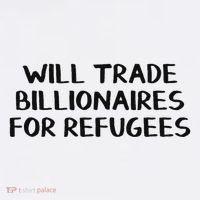 Will Trade Billionaires For Refugees Apron thumb 3