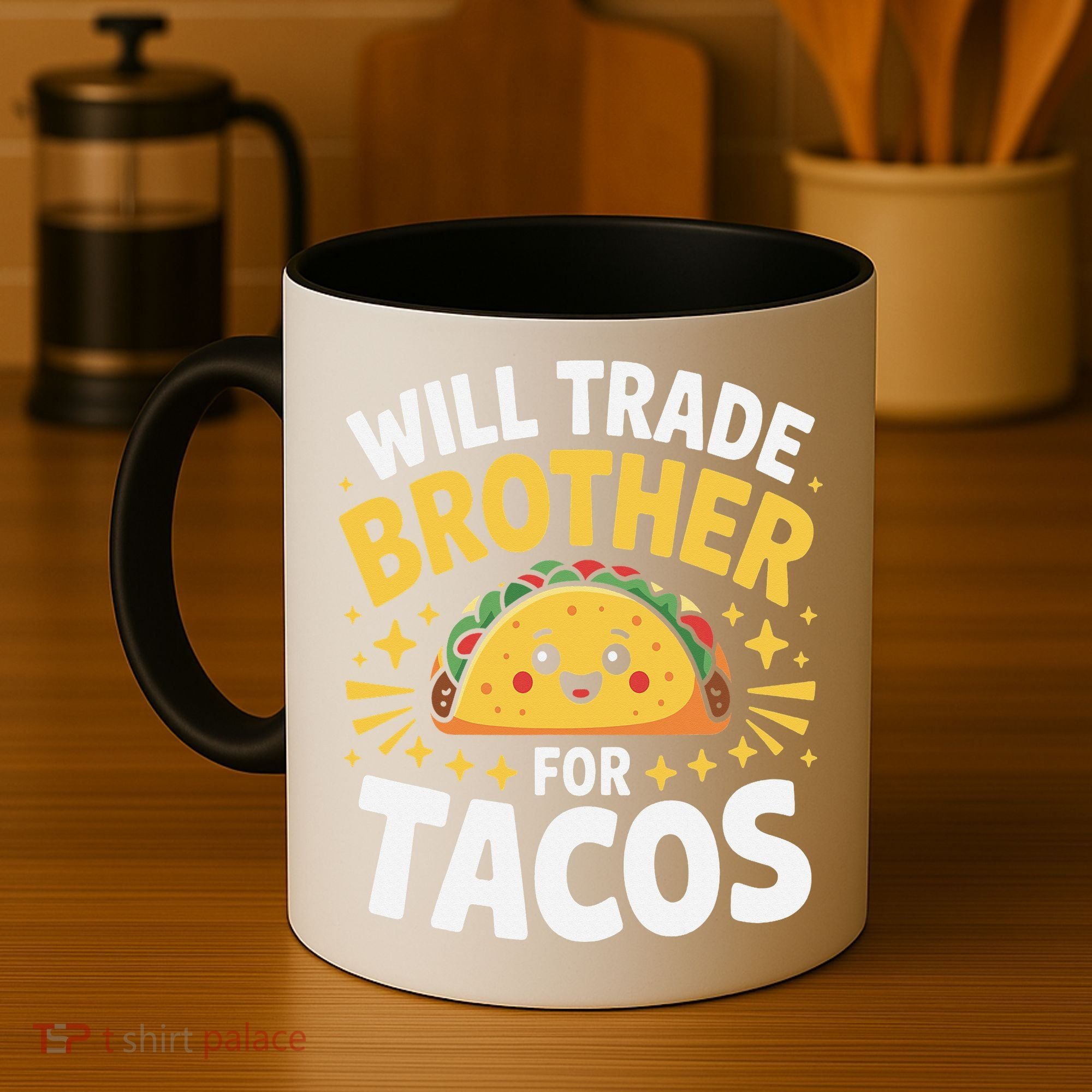Will Trade Brother For Tacos Funny Cinco De Mayo Mexican Coffee Mug
