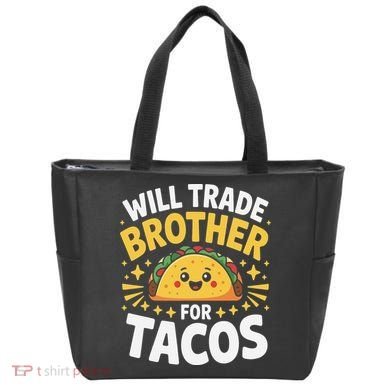 Will Trade Brother For Tacos Funny Cinco De Mayo Mexican Tote Bag
