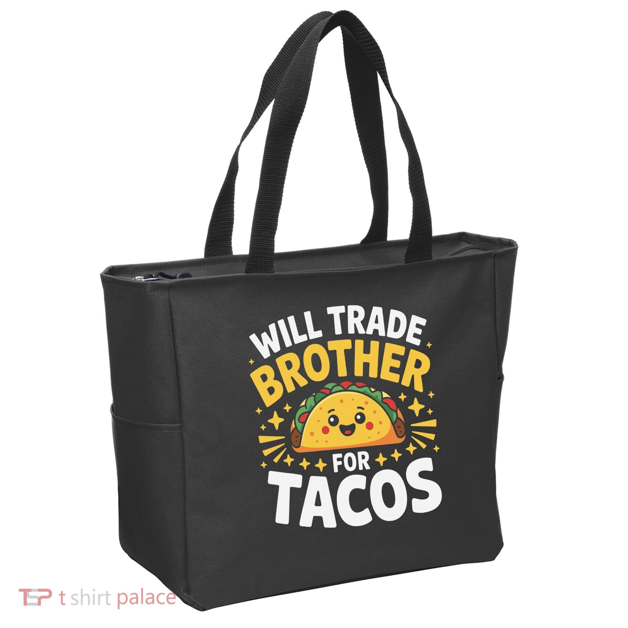 Will Trade Brother For Tacos Funny Cinco De Mayo Mexican Tote Bag