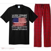 When Tyranny Becomes Law Rebellion Becomes Duty Patriotic Pajama Set thumb 0