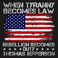 When Tyranny Becomes Law Rebellion Becomes Duty Patriotic Baby Bodysuit thumb 2