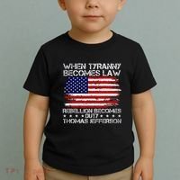 When Tyranny Becomes Law Rebellion Becomes Duty Patriotic Toddler T-Shirt thumb 2