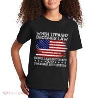When Tyranny Becomes Law Rebellion Becomes Duty Patriotic Kids T-Shirt thumb 2