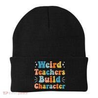 Weird Teachers Build Character Teacher Appreciation Week Beanie thumb 0