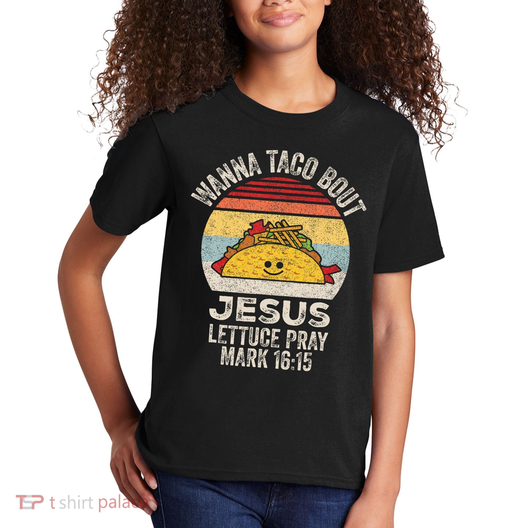 Wanna Taco Bout Jesus Cinco De Mayo Christian Kids T-Shirt