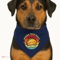 Wanna Taco Bout Jesus Cinco De Mayo Pun Christian USA-Made Doggie Bandana thumb 1